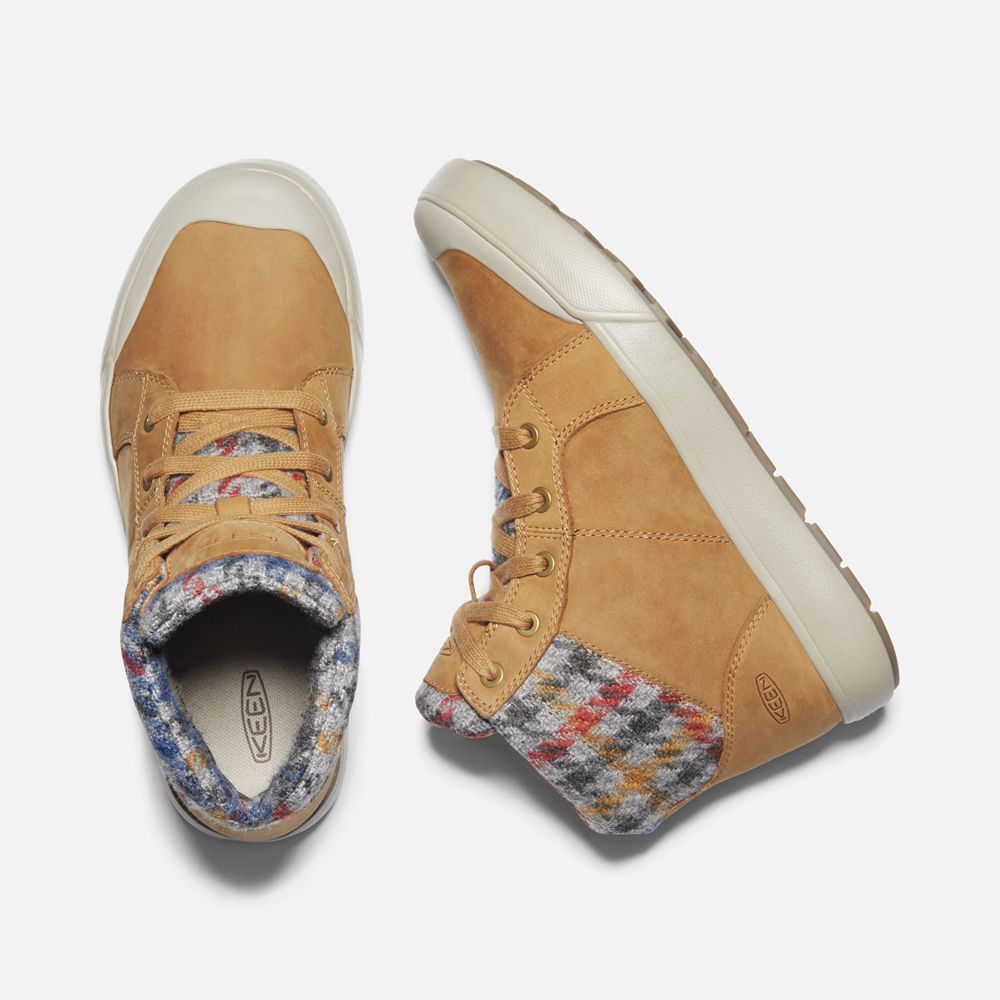 Keen Sneaker Kängor Dam Khaki - Elena Mid - 049863GSL